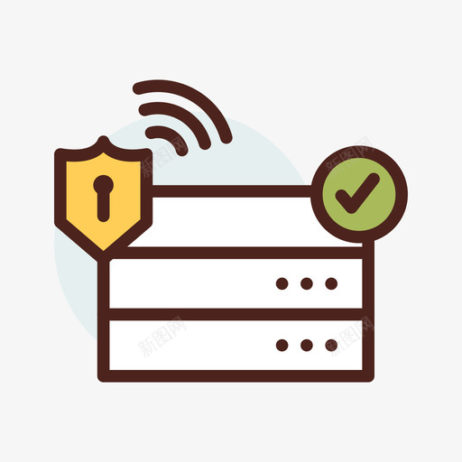 服务器gdpr38线性颜色图标svg_新图网 https://ixintu.com gdpr 服务器 线性 颜色