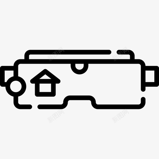 智能眼镜未来技术17线性图标svg_新图网 https://ixintu.com 智能 未来技术 眼镜 线性