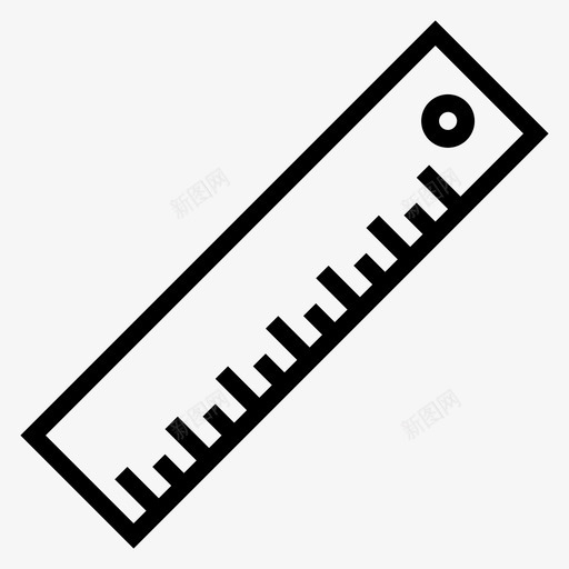 尺子文具和办公室19直线型图标svg_新图网 https://ixintu.com 办公室 尺子 文具 直线 线型