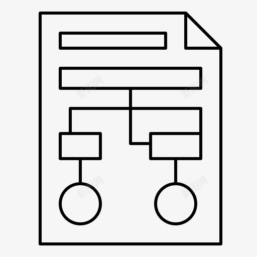 图表文件纸张图标svg_新图网 https://ixintu.com 图表 工艺 文件 纸张 线框 细线 设计