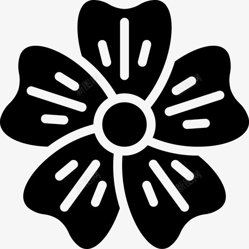 花植物30填充图标svg_新图网 https://ixintu.com 填充 植物