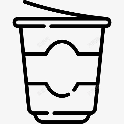 酸奶营养17线性图标svg_新图网 https://ixintu.com 线性 营养 酸奶