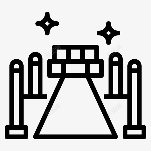 红地毯仪式优雅图标svg_新图网 https://ixintu.com 之夜 仪式 优雅 地毯 娱乐 舞会