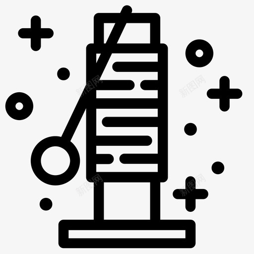 抓帖猫猫玩具图标svg_新图网 https://ixintu.com 宠物 宠物玩具 抓帖 挠痒 玩具 痒痒 糖果