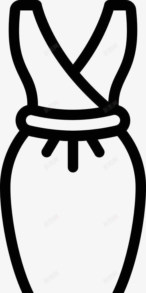 服饰时尚与服装3线性图标svg_新图网 https://ixintu.com 时尚 服装 服饰 线性