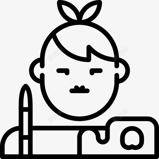 艺术家乔布斯8直系图标svg_新图网 https://ixintu.com 乔布斯 布斯 直系 艺术家