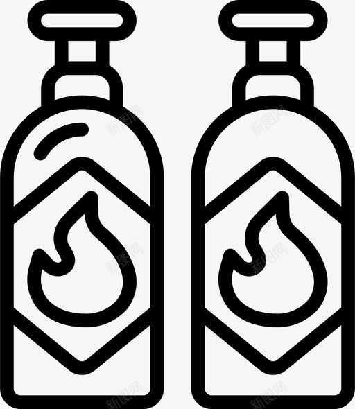 天然气石油和天然气7线性图标svg_新图网 https://ixintu.com 天然气 石油 线性