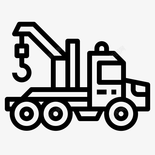 拖车7节车厢直线型图标svg_新图网 https://ixintu.com 7节 拖车 直线 线型 车厢