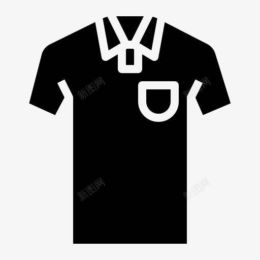 马球衫衣服149纯色图标svg_新图网 https://ixintu.com 球衫 纯色 衣服 马球衫