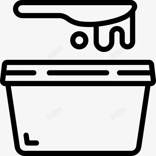黄油塑料制品2线性图标svg_新图网 https://ixintu.com 塑料制品 线性 黄油