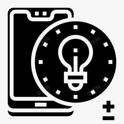 轻智能手机技术2填充图标svg_新图网 https://ixintu.com 填充 手机 技术 智能