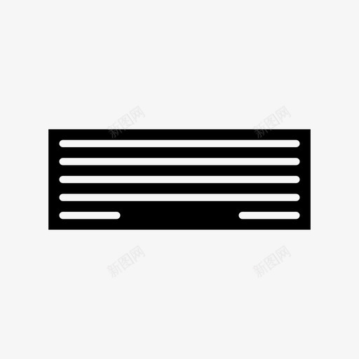 银行业务支票汇票图标svg_新图网 https://ixintu.com 字形 支票 汇票 金融 银行业务