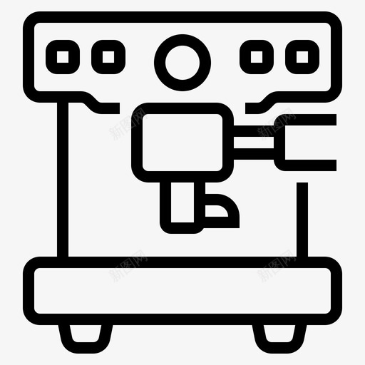浓缩咖啡机商务咖啡咖啡店图标svg_新图网 https://ixintu.com 咖啡 咖啡店 咖啡机 商务 浓缩