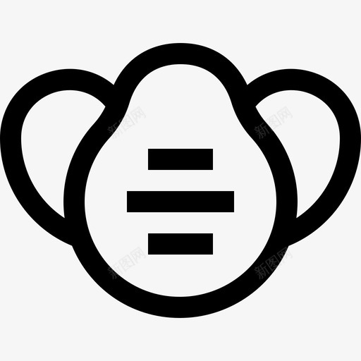 医用口罩卫生常规38线性图标svg_新图网 https://ixintu.com 医用 卫生 口罩 常规 线性