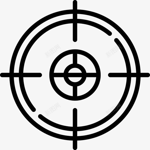 目标游戏93直线图标svg_新图网 https://ixintu.com 游戏 目标 直线