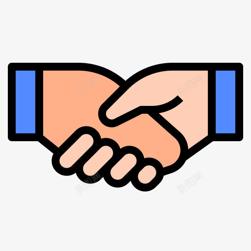 合伙企业公司1线性颜色图标svg_新图网 https://ixintu.com 企业 公司 合伙 线性 颜色