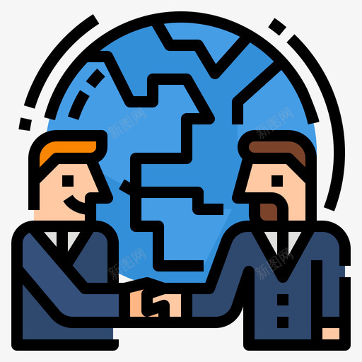 商务全球商务20线性颜色图标svg_新图网 https://ixintu.com 全球 商务 线性 颜色