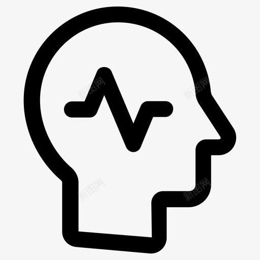 分析活动大脑图标svg_新图网 https://ixintu.com 分析 大脑 思维 思考 活动