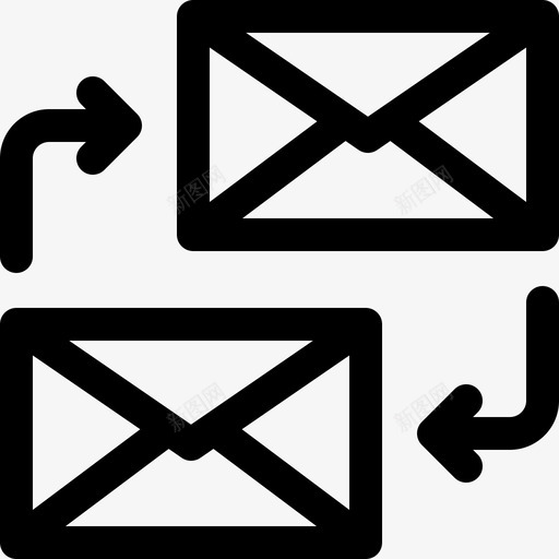 邮件远程办公1直拨图标svg_新图网 https://ixintu.com 办公 直拨 远程 邮件