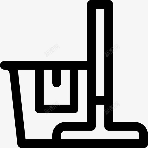 拖把检疫5线性图标svg_新图网 https://ixintu.com 拖把 检疫 线性