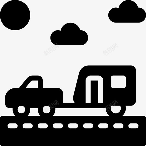 房车公路旅行8加油图标svg_新图网 https://ixintu.com 公路 加油 房车 旅行