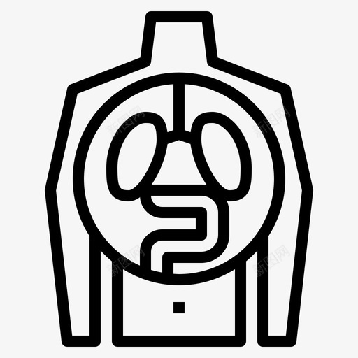 人体器官人体器官3线性图标svg_新图网 https://ixintu.com 人体 器官 线性