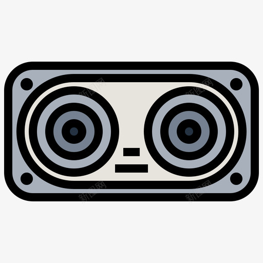 扬声器计算机部件10线性颜色图标svg_新图网 https://ixintu.com 扬声器 线性 计算机 部件 颜色