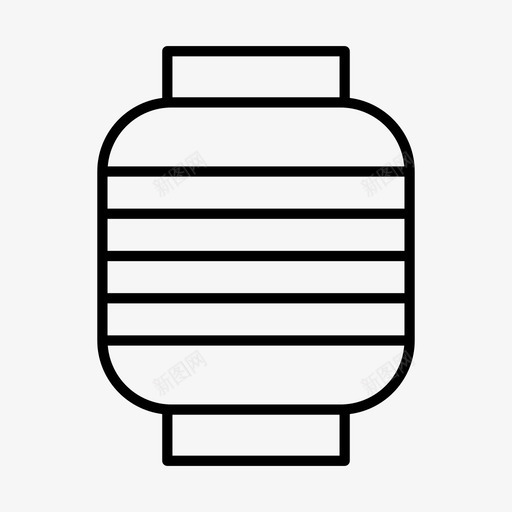 纸灯笼节日火图标svg_新图网 https://ixintu.com 文化 日本 灯笼 纸灯 节日