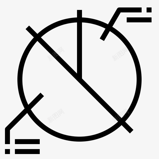 饼图数据分析19线性图标svg_新图网 https://ixintu.com 数据分析 线性 饼图