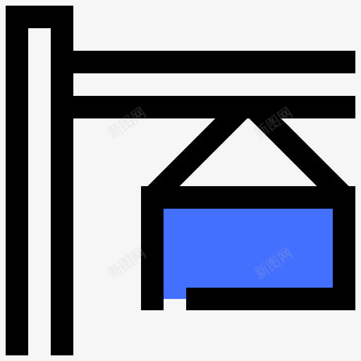 集装箱物流66蓝色图标svg_新图网 https://ixintu.com 物流 蓝色 集装箱