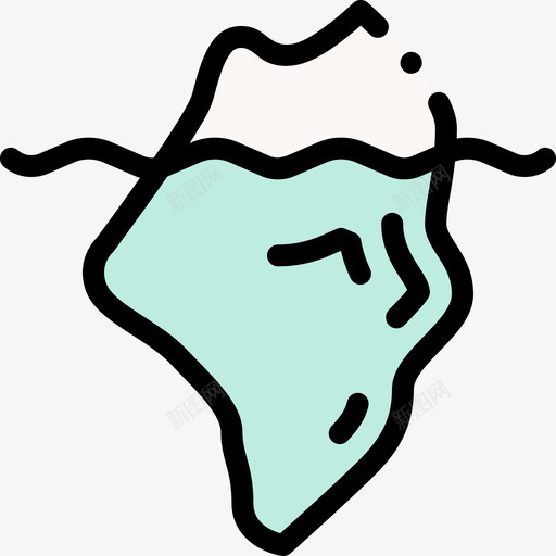 冰山26号水手线性颜色图标svg_新图网 https://ixintu.com 26号 冰山 水手 线性 颜色