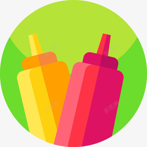 酱汁食品185平的图标svg_新图网 https://ixintu.com 平的 酱汁 食品