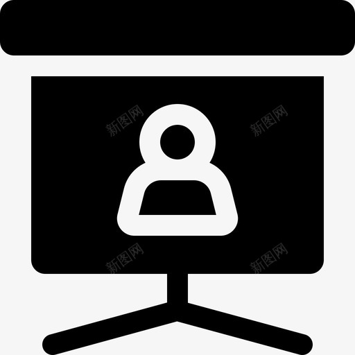 演示团队合作94已填充图标svg_新图网 https://ixintu.com 合作 团队 填充 演示