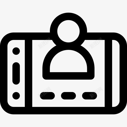 视频通话远程办公1线性图标svg_新图网 https://ixintu.com 办公 线性 视频 远程 通话