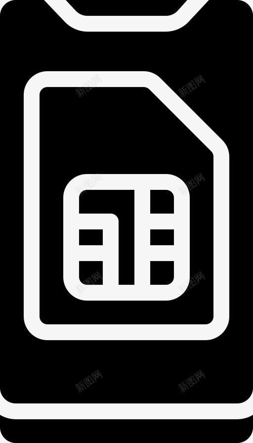 Sim卡移动设备管理7填充图标svg_新图网 https://ixintu.com Sim 填充 移动 设备管理