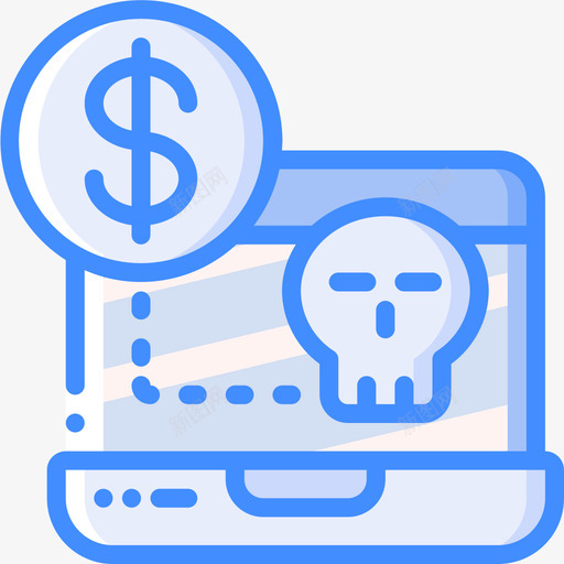 诈骗蓝色图标svg_新图网 https://ixintu.com 蓝色 诈骗