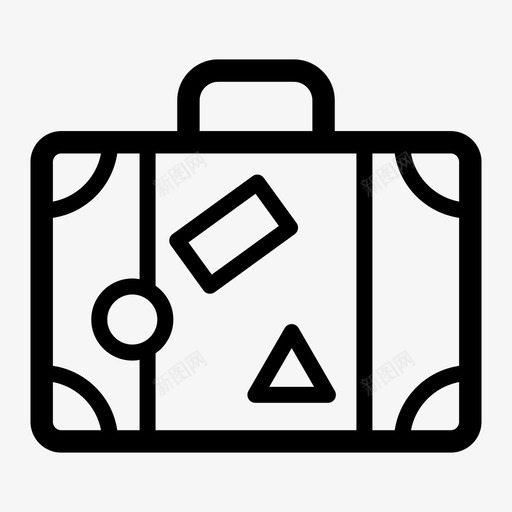 旅行箱行李旅游图标svg_新图网 https://ixintu.com 夏季 户外活动 旅游 旅行 旅行箱 行李