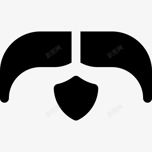 面部毛发胡须和胡须4填充图标svg_新图网 https://ixintu.com 填充 毛发 胡须 面部