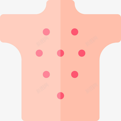 荨麻疹过敏22扁平图标svg_新图网 https://ixintu.com 扁平 荨麻疹 过敏