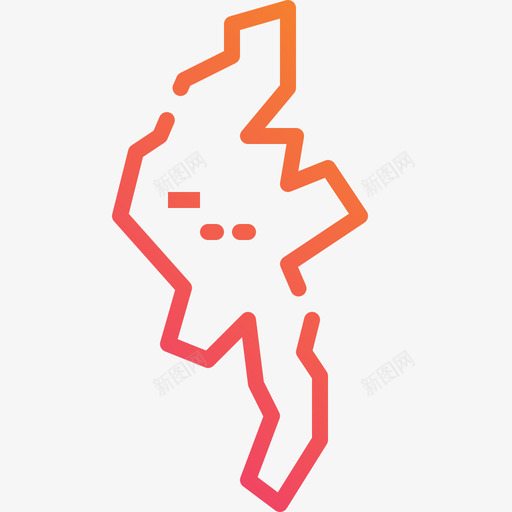 缅甸缅甸1线性坡度图标svg_新图网 https://ixintu.com 坡度 线性 缅甸