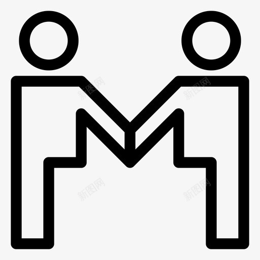 交易同意生意图标svg_新图网 https://ixintu.com 交易 同意 工作 握手 生意