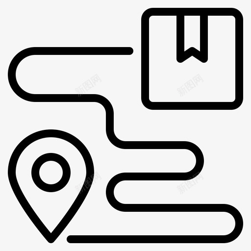 位置交付145直线图标svg_新图网 https://ixintu.com 交付 位置 直线