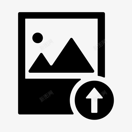 照片上传符号图标集4svg_新图网 https://ixintu.com 上传 图标 照片 符号