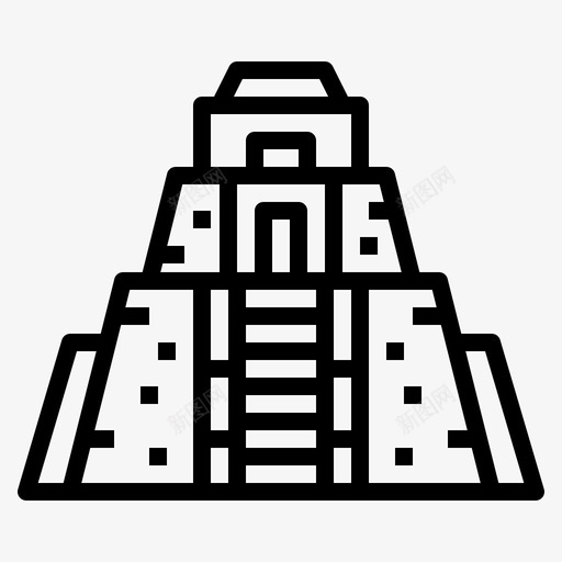 魔术师金字塔地标34轮廓图标svg_新图网 https://ixintu.com 地标 轮廓 金字塔 魔术师