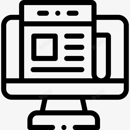 新闻新闻和杂志13直系图标svg_新图网 https://ixintu.com 新闻 杂志 直系