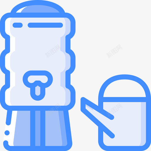 水壶塑料制品4蓝色图标svg_新图网 https://ixintu.com 塑料制品 水壶 蓝色