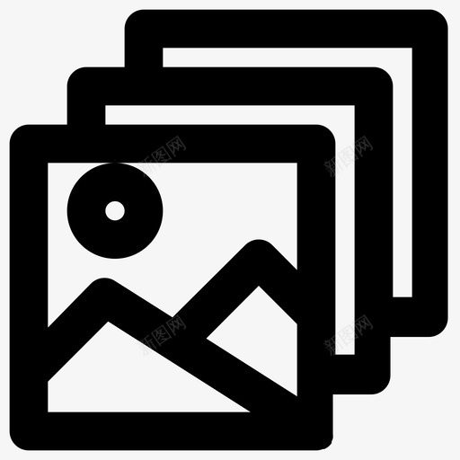 照片库相册图像图标svg_新图网 https://ixintu.com 2px pear ui 图像 图片 多媒体 照片库 相册
