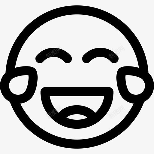 笑表情24直率图标svg_新图网 https://ixintu.com 直率 表情