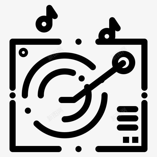 音响留声机音乐图标svg_新图网 https://ixintu.com 国际 爵士 留声机 转盘 音乐 音响