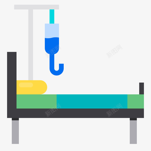 病床医用216公寓图标svg_新图网 https://ixintu.com 公寓 医用 病床